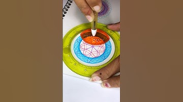 Spirograph: Simple Tools, Infinite Creations!🤯#spirograph #geometricart #usa #pattern #asmr #shorts