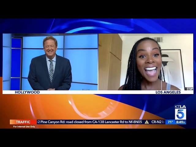 Sugaberry Co-Founder Tika Sumpter Talks About Milk and Suga On KTLA. class=