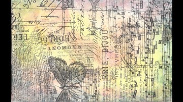 Using Glass Stain in an Art Journal -  Book of Backgrounds #20