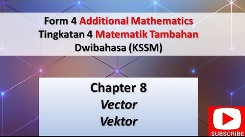 ADD MATHS| INTENSIVE CLASS FORM 4 CHAPTER 8