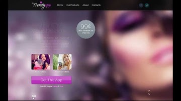 TrendyApp - HTML5/CSS3 App Showcase Landing Page