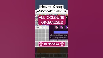 How to group Colours in Minecraft #minecraft #shulker #ender #bundle #organization #dyes #candle
