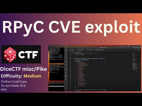 Pike - misc - DiceCTF 2023 Writeup (rpyc cve)
