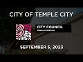 Temple city city council september 5 2023