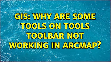 GIS: Why are some tools on Tools toolbar not working in ArcMap?