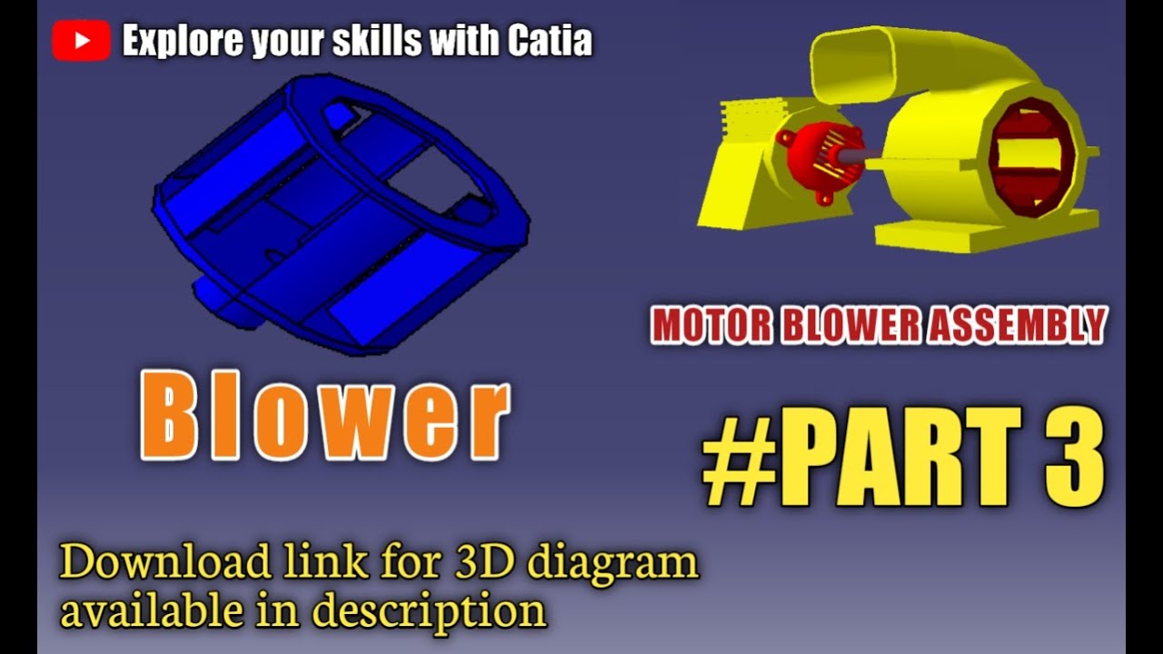 MOTOR BLOWER Assembly Design || BLOWER || PART 3 - YouTube