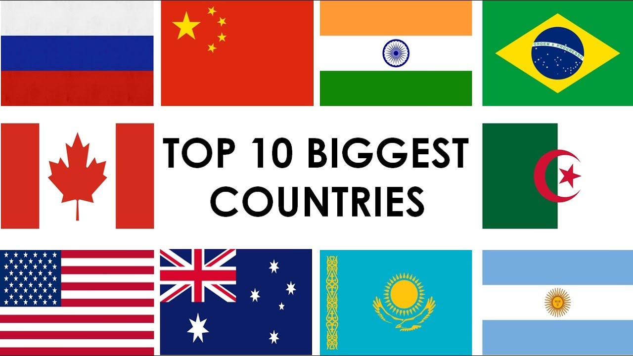 TOP 10 BIGGEST COUNTRIES IN THE WORLD / TOP 10 PAÍSES MÁS GRANDES DEL ...