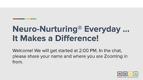 Neuro-Nurturing® Everyday… It Makes a Difference!