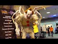 Giant scary animatronics it pennywise clown krampus  transworld haa haunters tradeshow