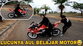 AKANG MV AJARIN AUL NAIK MOTOR || AUL MAKIN CANTIK DAN KEREN‼️
