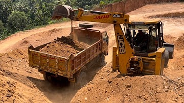 Jcb 3dx loading powdered soil in truck #jcb #jcb3dx #jcbcartoon #jcbmachine #jcbloader #jcbvideo