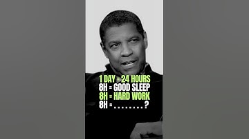 How are you spending your 24 hours! | Denzel washington motivation #lifestyle #lifechanging