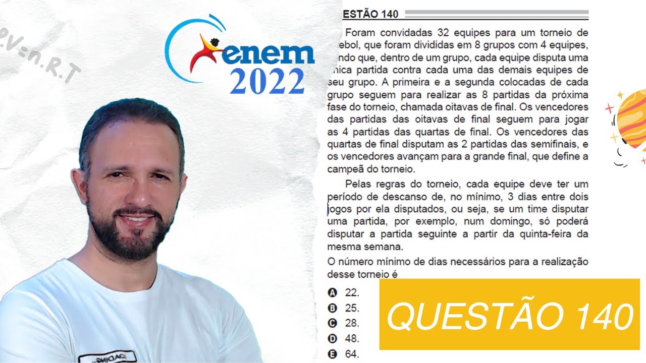 RESOLUÇÃO DO ENEM 2022 | MATEMÁTICA | CADERNO AZUL - Questão 140