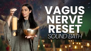 Vagus Nerve Reset to Sleep - Sound Bath Healing Meditation (1 Hour)