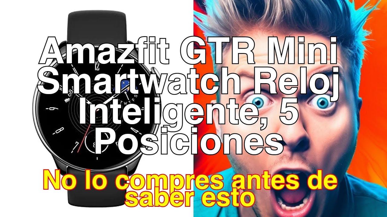 AMAZFIT Smartwatch Amazfit GTR Mini 5 sistemas de posicionamiento por  satélite -Negro