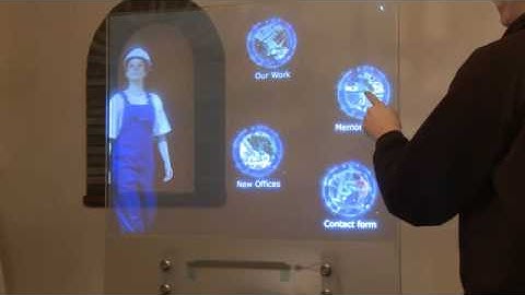 Interactive holoscreen
