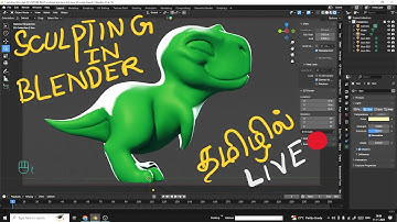 Character Sculpting and texture painting in Blender | தமிழில்