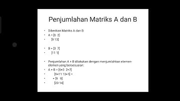 ALJABAR LINEAR (OPERASI PENJUMLAHAN DAN PERKALIAN SKALAR)