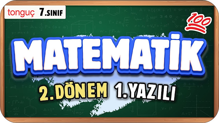 7.Sınıf Matematik 2.Dönem 1.Yazılıya Hazırlık 📑 #2025
