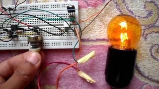 PIC16F877A Light dimmer with TRIAC | 220V AC lamp brightness control