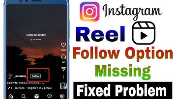 instagram reels par follow ka option kaise laye 🤔||  How to get follow option on Instagram reels.?