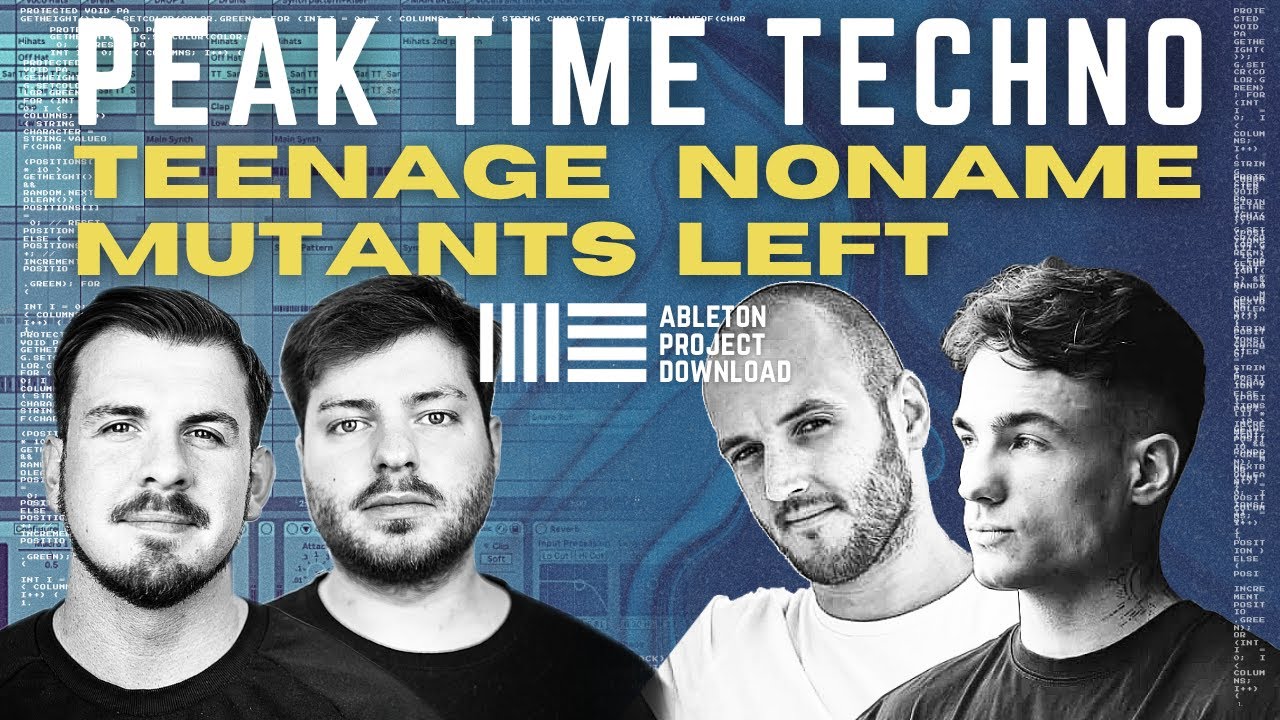 NoNameLeft , Teenage Mutants Style techno Tutorial ( Ableton Live Project )