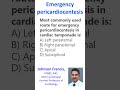 Emergency pericardiocentesis