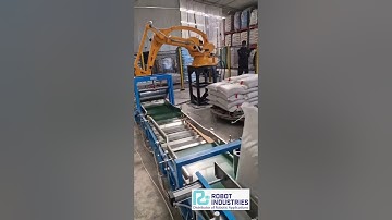 Robotic palletizing of animal feed bags