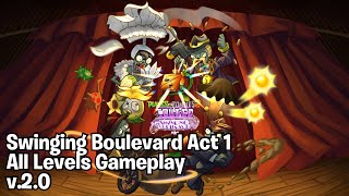 Swinging Boulevard Act 1 | New World | All Levels | PvZ 2 Collided v.2.0 | Gameplay