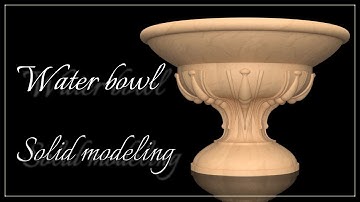 Inventor tutorial | How to model a Water bowl | Inventor modeling | Построение в Inventor