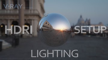 Vray 5 HDRI Lighting Setup Basic Tutorial in 3Ds Max