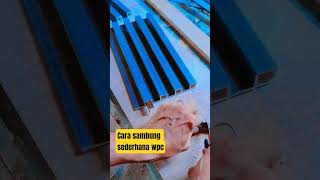 trik sambungan viral wpc wallpanel #wpcwallpanel #fypシ゚  #interiordesign #decorations