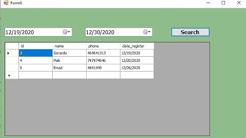 Visual Basic.net tutorial: How to Search data in SQL server database between two dates in VB. net