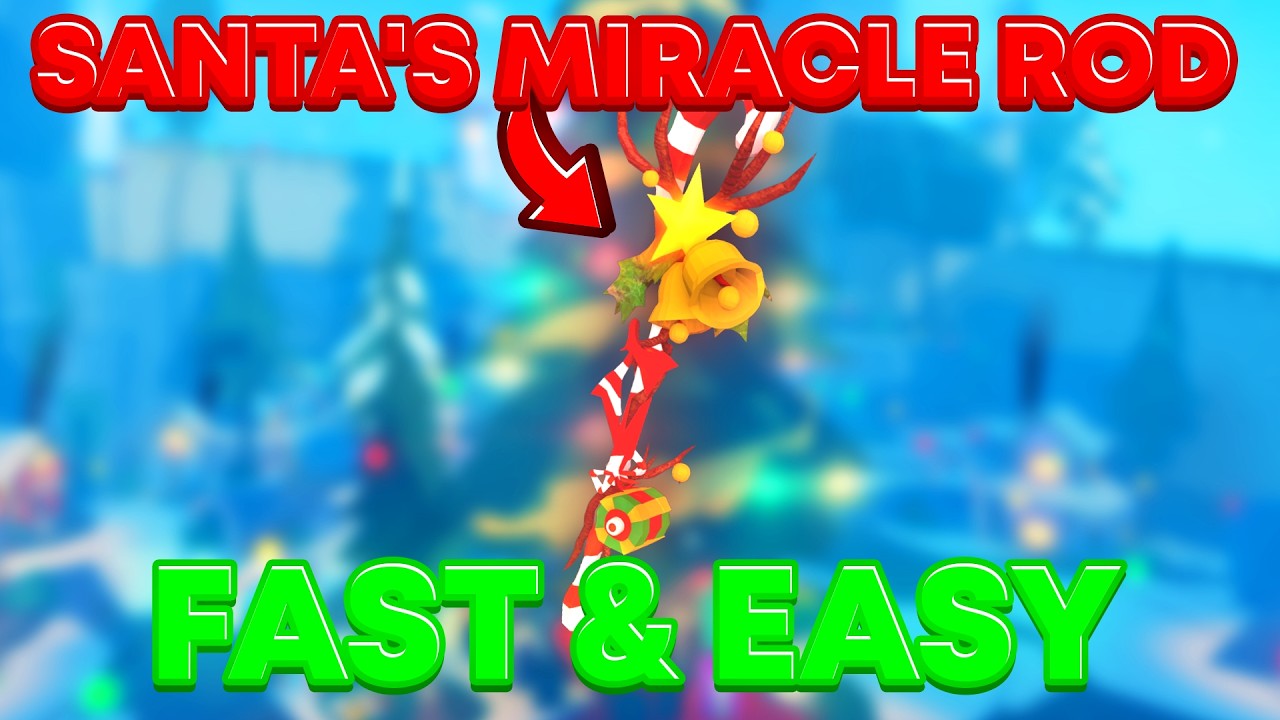 Как получить чудо-удочку Санты в игре FISCH Roblox! (Самое простое руководство)