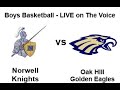 HS BASKETBALL BOYS Norwell vs Oak HIll 12/3/20