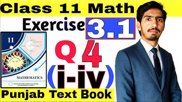 Exercise 3.1 | 11th Class Maths | Chapter 3 | Q4 (i–vi) Absolute Value | Domain & Range | Graph