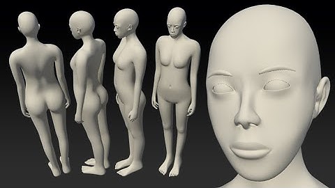 3d modeling basic female body (Autodesk Maya tutorial)