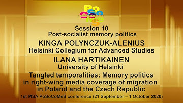 Kinga Polynczuk-Alenius / Ilana Hartikainen. Polish and Czech right wing media on migration & memory