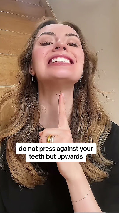 2 Easy Beginner Tips to Start Mewing and Improve a Double Chin | All You Can Face #shorts #mewing