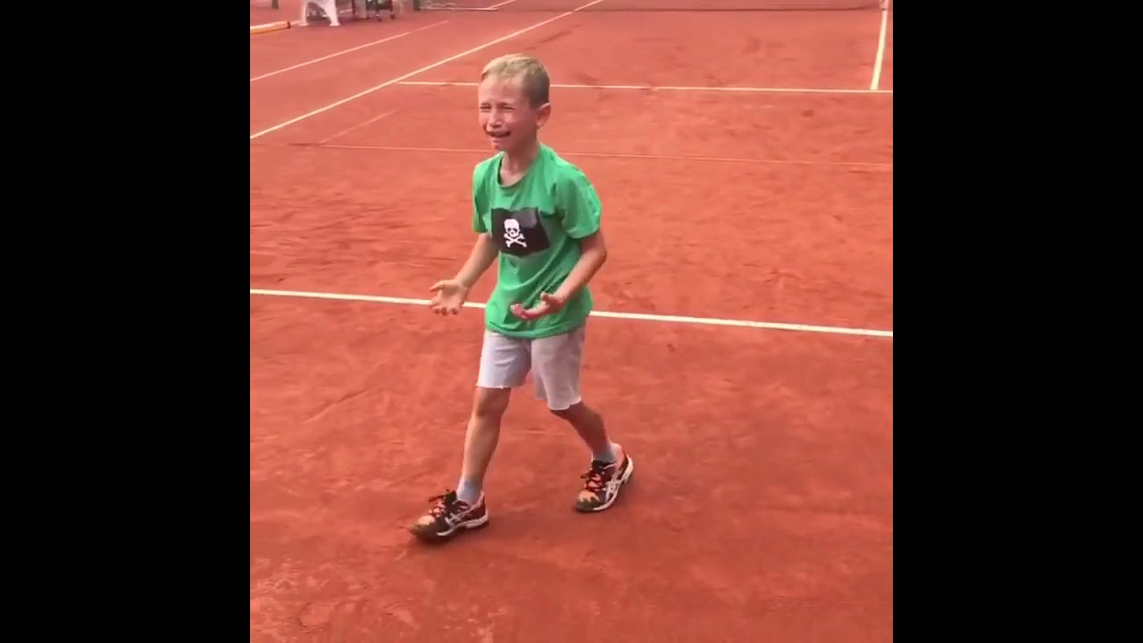 Kid Is Crying After Losing Match