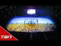 Ukrainian choir sings Ukrainian and Canadian national anthems ahead of Jets vs. Habs