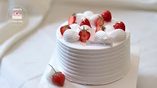 Homemade Simple Strawberry Whipped Cream Cake by Joon's Little Table 25,879 views 11 months ago 7 minutes, 28 seconds