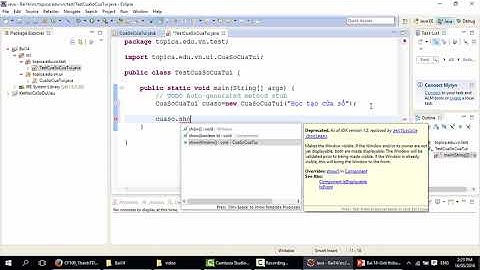 Bài giảng 15 Giới thiệu gói Swing, lớp JFrame,Jpanel