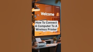 #Shorts: How To Connect A Computer To A Wireless Printer | Understanding Wireless Printer Connection
