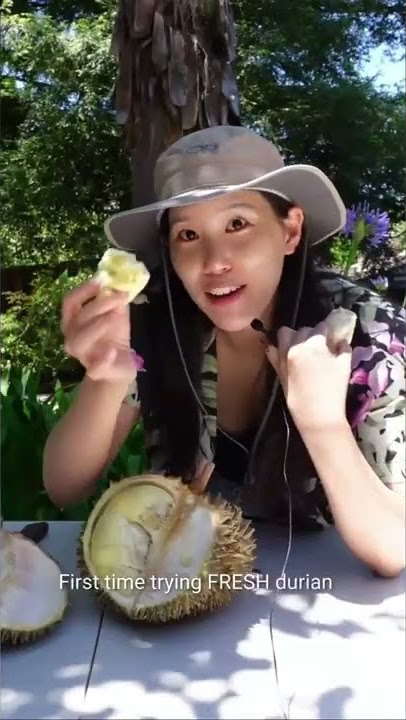 I tried fresh durian