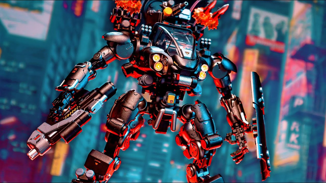 Joytoy Dark Source 1/25 Tiekui 01 Dual Pilot Mecha stop motion and