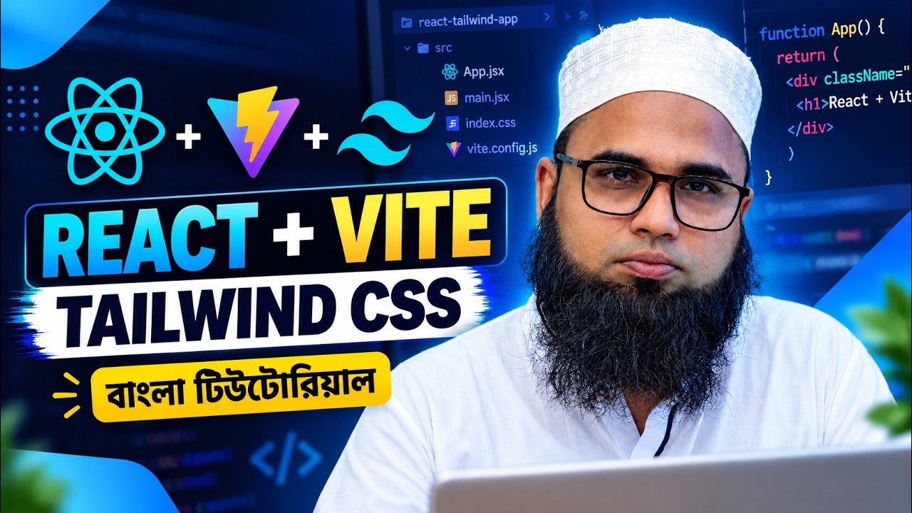 React JS + Vite + Tailwind CSS Installation Tutorial - YouTube