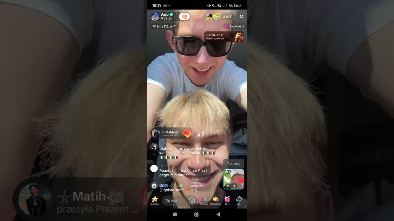 Væb tik tok live 10 May