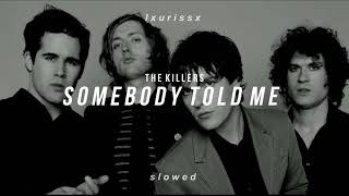 the killers - somebody told me (𝙨𝙡𝙤𝙬𝙚𝙙 𝙩𝙤 𝙥𝙚𝙧𝙛𝙚𝙘𝙩𝙞𝙤𝙣 + 𝙧𝙚𝙫𝙚𝙧𝙗) | use headphones