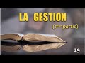 Formation des disciples  la gestion 1re partie  leon 29